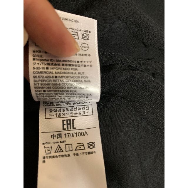 GAP(ギャップ)の【新品タグ付き】GAP　ギャップ　ワンピース　ロング　ひざ丈　黒　ブラック レディースのワンピース(その他)の商品写真