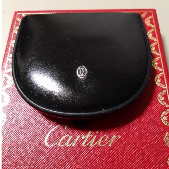 Cartier(カルティエ)の【Cartier】カルティエ・小銭入れ・馬蹄型・コインケース・黒 メンズのファッション小物(コインケース/小銭入れ)の商品写真