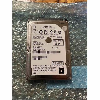 ヒタチ(日立)の⭐️【動作確認済】中古2.5“HDD 750GB HITACHI 7200rpm(PCパーツ)