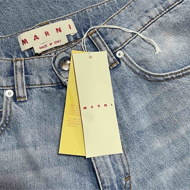 Marni(マルニ)のMARNI マルニ モヘアパッチ デニムパンツ 28 メンズのパンツ(デニム/ジーンズ)の商品写真