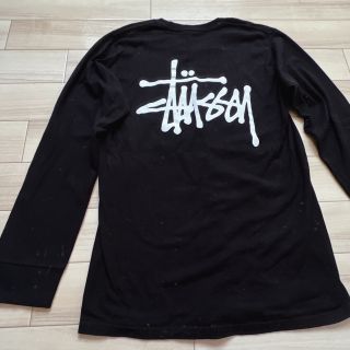 ステューシー(STUSSY)のstussy ロンT ステゥーシー　黒　ロゴTシャツ(Tシャツ(長袖/七分))