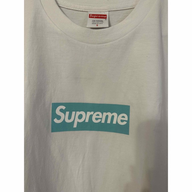 Supreme(シュプリーム)のSupreme Tiffany & Co. Box Logo Tee レディースのトップス(Tシャツ(半袖/袖なし))の商品写真