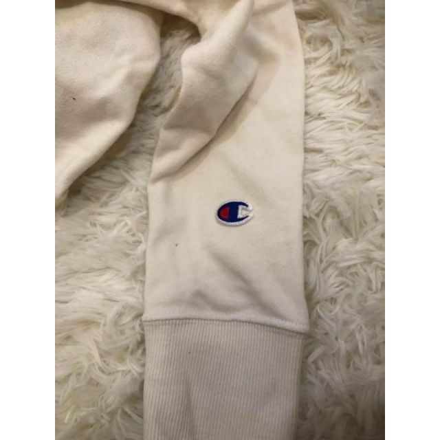 Champion(チャンピオン)の美品　チャンピオン　champion  ホワイトレディースジップアップパーカーM レディースのトップス(パーカー)の商品写真