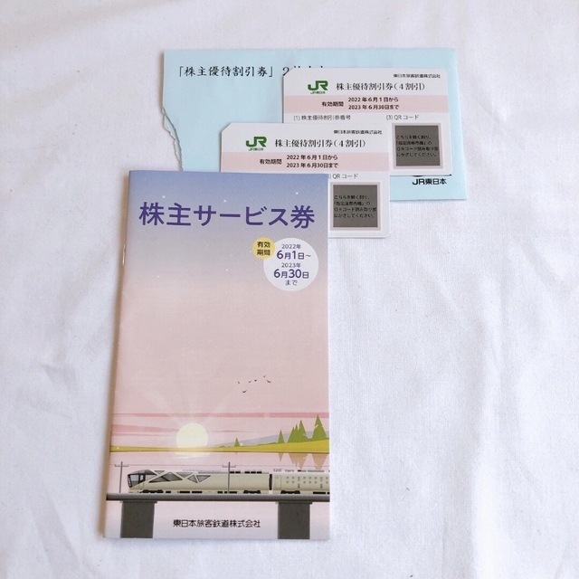 JR東日本 株主優待 割引券 2枚　サービス券冊子