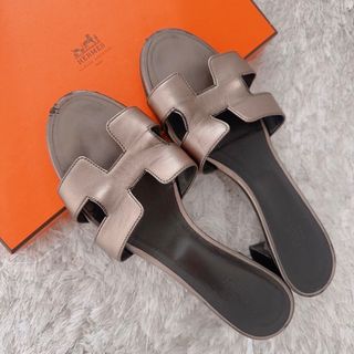 エルメス(Hermes)のHERMES H エルメス　サンダル　オランオアジス　ミュール　フラットシューズ(サンダル)