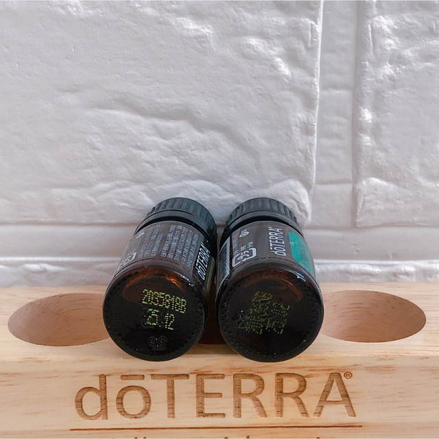 doTERRA(ドテラ)の【新品未開封】ラヴィンサラ5mlダグラスファー5mlウッドスタンド コスメ/美容のリラクゼーション(エッセンシャルオイル（精油）)の商品写真