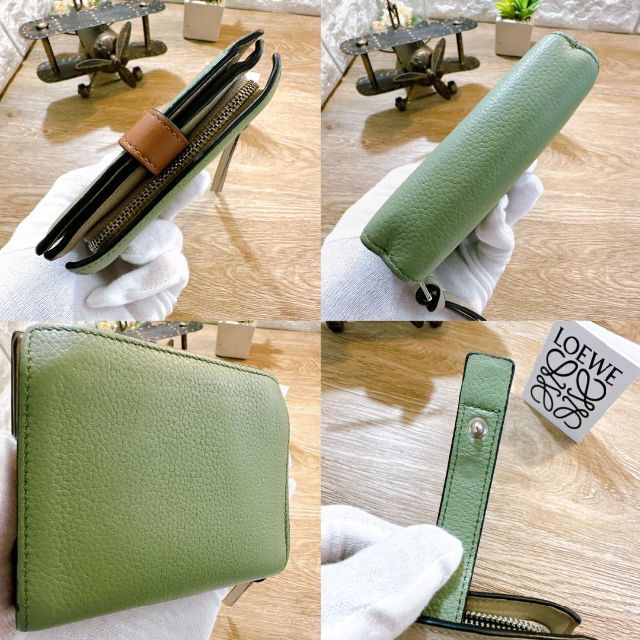 LOEWE - ロエベ コンパクト ジップウォレット カーフレザー ローズ