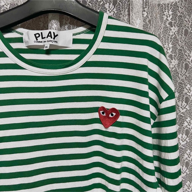 特価国産 COMME des GARCONS - コムデギャルソン プレイ Tシャツ XL 美
