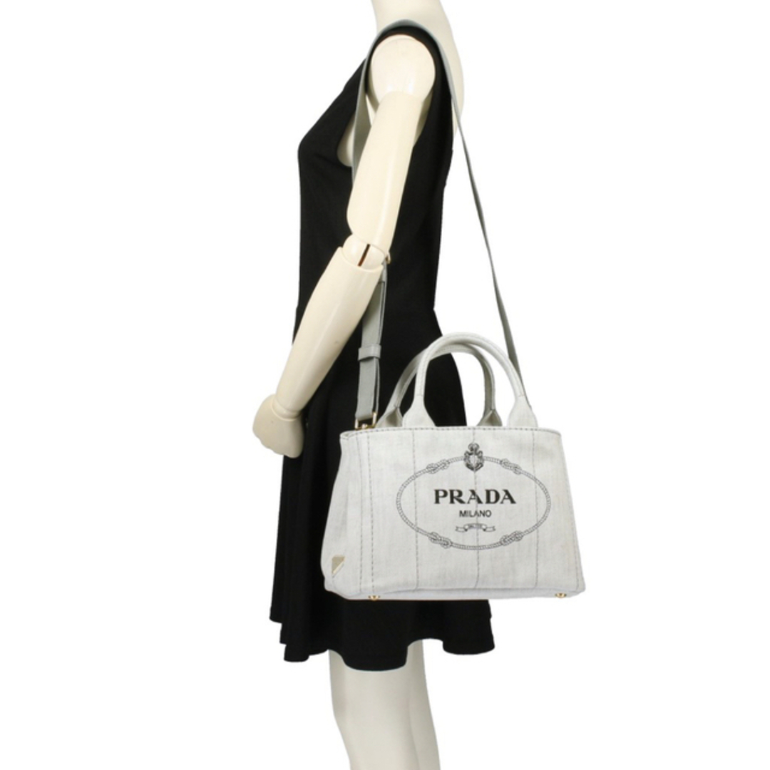 PRADA(プラダ)の新品 PRADA バッグ プラダ カナパ トート ショルダーバッグ ビアンコ 白 レディースのバッグ(ハンドバッグ)の商品写真