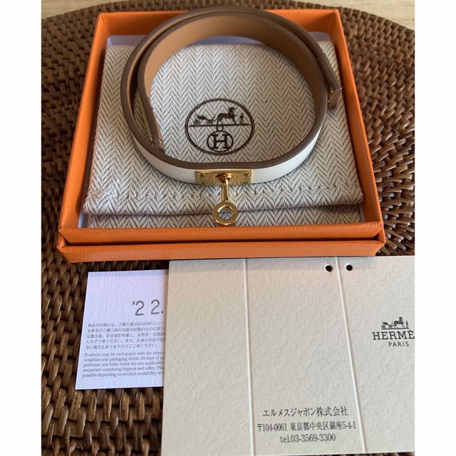 【新品未使用】ナタ★エルメス HERMES レザーブレスレット ミニケリー