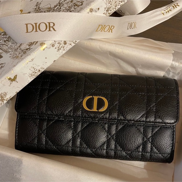 【DIOR ウォレット】カナージュカーフスキン長財布