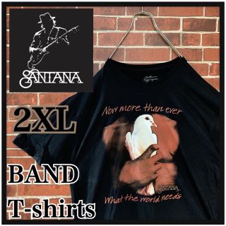 ミュージックティー(MUSIC TEE)の【激レア】SANTANA サンタナ　アルバムジャケット　プリント　バンドTシャツ(Tシャツ/カットソー(半袖/袖なし))