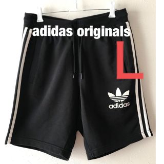 アディダス(adidas)のadidas originals アディダスオリジナルス　ショートパンツ　黒/Ｌ(ショートパンツ)