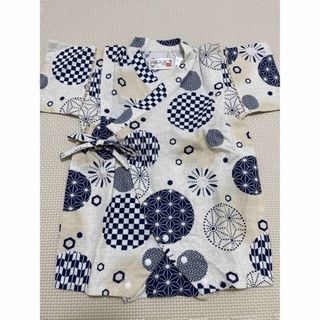 くろわっさわすべべ　甚平（未使用品）ベビー服　ロンパース（70センチ）(甚平/浴衣)