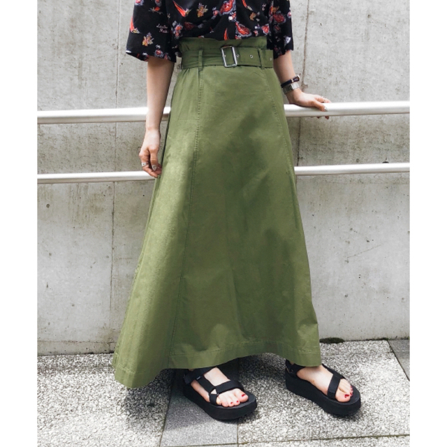PAGEBOY(ページボーイ)のチノマキシフレアスカート　ページボーイ レディースのスカート(ロングスカート)の商品写真