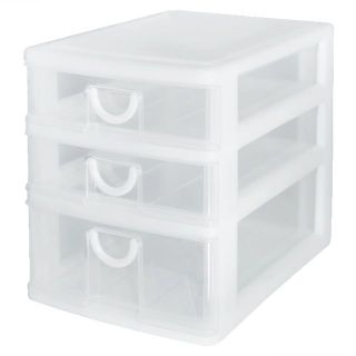 【特価セール】サンコープラスチック 小物収納3段 エルピス 幅18.2×奥26.(ケース/ボックス)
