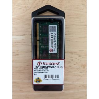 トランセンド(Transcend)のTranscend DDR3 16GB メモリ ノートパソコン用 SDRAM(PC周辺機器)