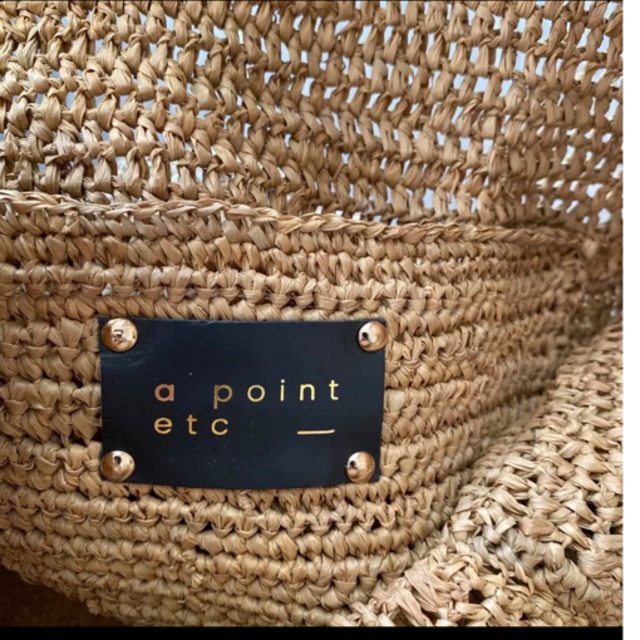 A POINT ETC RAPHIA ROPE バッグ