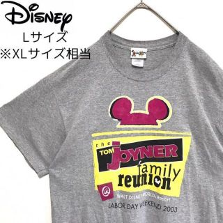 ディズニー(Disney)のUSA ディズニー　00' ビックプリント 古着 Tシャツ XL グレー(Tシャツ/カットソー(半袖/袖なし))