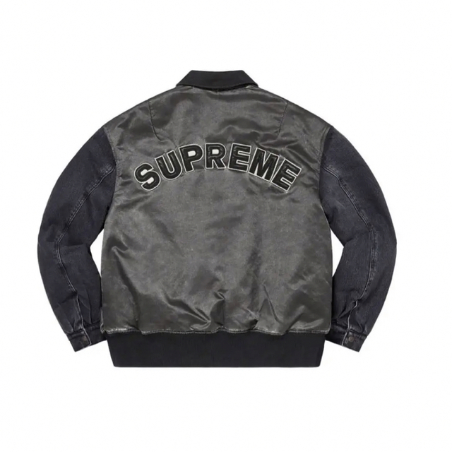 Supreme(シュプリーム)のSupreme Denim Sleeve Ma-1 レディースのジャケット/アウター(ブルゾン)の商品写真