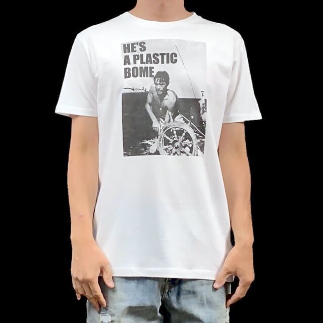 新品 アランドロン 太陽がいっぱい ボウイ PLASTIC BOMB Tシャツ メンズのトップス(Tシャツ/カットソー(半袖/袖なし))の商品写真