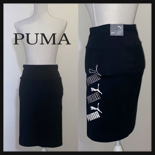 プーマ(PUMA)の【タグ付き新品 L】PUMA 膝丈コットンスカート(ひざ丈スカート)