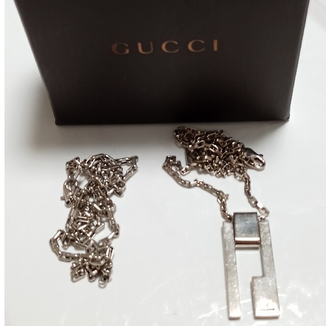 Gucci(グッチ)のGUCCI　グッチ　ネックレス　シルバー　チェーン　箱　メンズ　レディース メンズのアクセサリー(ネックレス)の商品写真