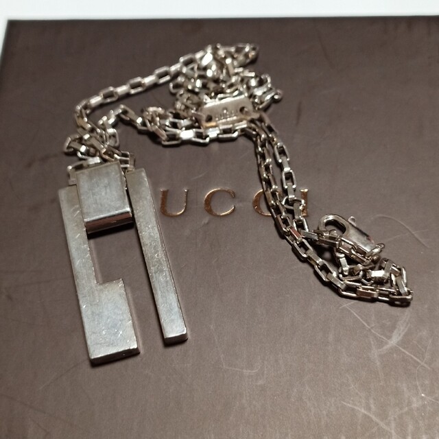 Gucci(グッチ)のGUCCI　グッチ　ネックレス　シルバー　チェーン　箱　メンズ　レディース メンズのアクセサリー(ネックレス)の商品写真