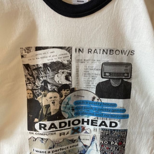 レディオヘッド radiohead リンガー Tシャツ バンド - Tシャツ ... 超希少 レディオヘッド Tシャツ RADIOHEAD