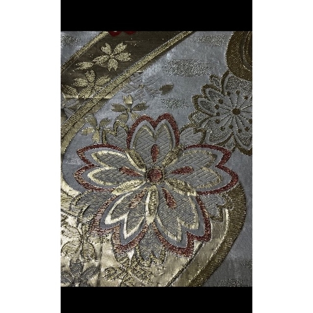 新品・未使用】成人式 桜柄 振袖用袋帯 リバーシブル 新品・未使用】成人式 桜柄 振袖用袋帯 リバーシブル