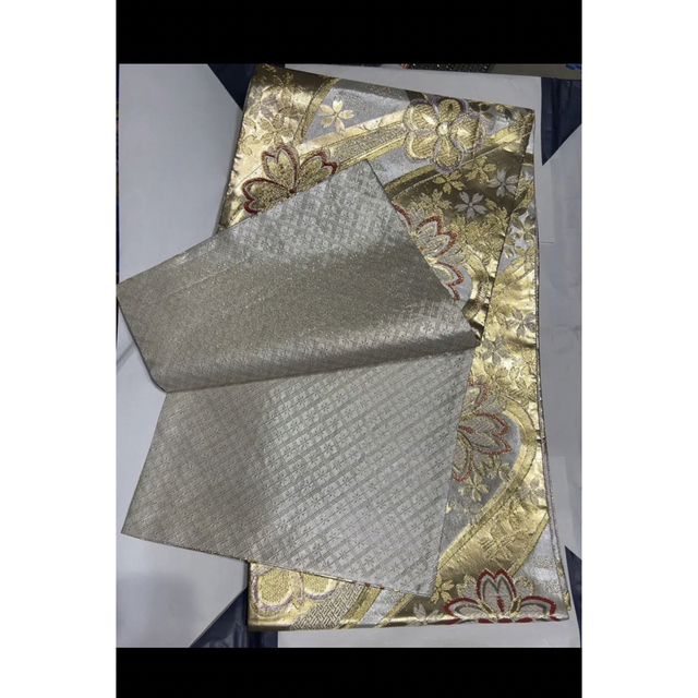 新品・未使用】成人式 桜柄 振袖用袋帯 リバーシブル 新品・未使用】成人式 桜柄 振袖用袋帯 リバーシブル