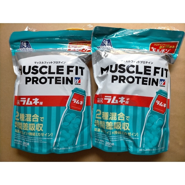 weider(ウイダー)の森永製菓 マッスルフィット プロテイン　ホエイ　カゼイン　森永 ラムネ 食品/飲料/酒の健康食品(プロテイン)の商品写真