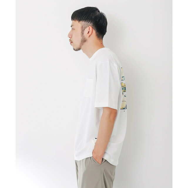 URBAN RESEARCH DOORS(アーバンリサーチドアーズ)の【WHITE】『接触冷感』UKIYO-E LAKE T-SHIRTS メンズのトップス(Tシャツ/カットソー(半袖/袖なし))の商品写真