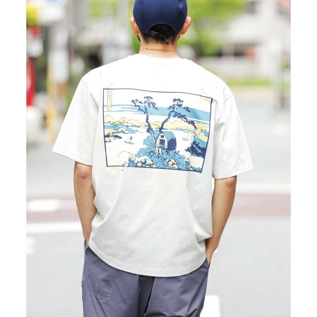 URBAN RESEARCH DOORS(アーバンリサーチドアーズ)の【WHITE】【M】『接触冷感』UKIYO-E LAKE T-SHIRTS メンズのトップス(Tシャツ/カットソー(半袖/袖なし))の商品写真