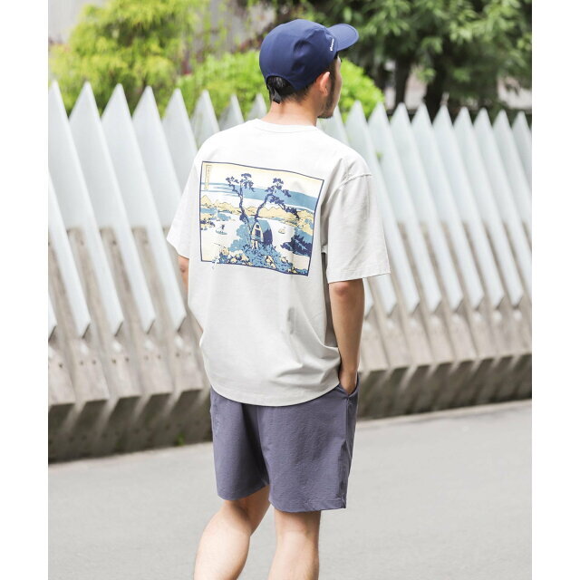 URBAN RESEARCH DOORS(アーバンリサーチドアーズ)の【WHITE】『接触冷感』UKIYO-E LAKE T-SHIRTS メンズのトップス(Tシャツ/カットソー(半袖/袖なし))の商品写真