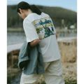 【WHITE】『接触冷感』UKIYO-E LAKE T-SHIRTS