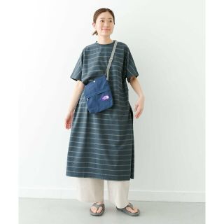 アーバンリサーチドアーズ(URBAN RESEARCH DOORS)の【NVY×CCL】ネイチャーボーダーショートスリーブワンピース(ロングワンピース/マキシワンピース)