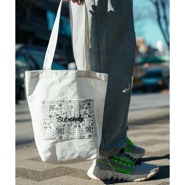 Subciety(サブサエティ)の【WHITE】BANDANNA TOTE BAG レディースのバッグ(トートバッグ)の商品写真