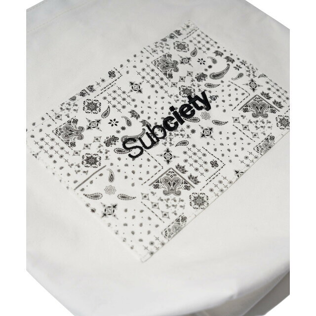 Subciety(サブサエティ)の【WHITE】BANDANNA TOTE BAG レディースのバッグ(トートバッグ)の商品写真