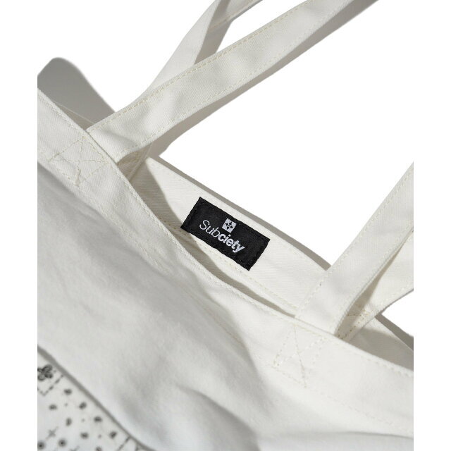 Subciety(サブサエティ)の【WHITE】BANDANNA TOTE BAG レディースのバッグ(トートバッグ)の商品写真