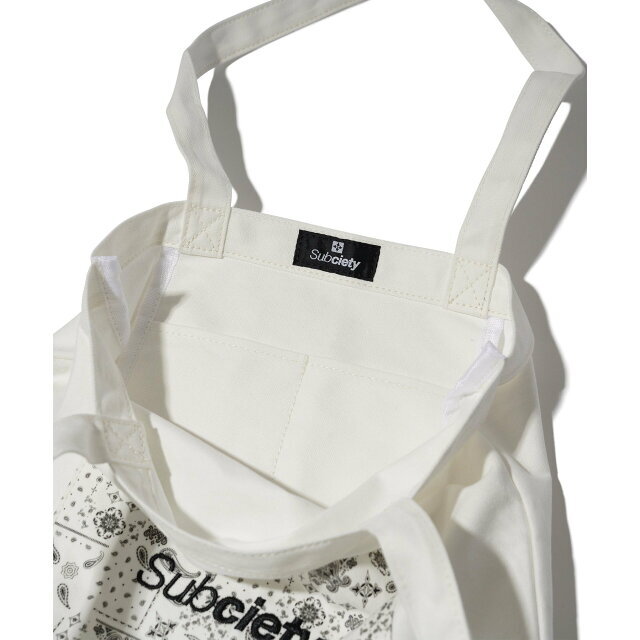 Subciety(サブサエティ)の【WHITE】BANDANNA TOTE BAG レディースのバッグ(トートバッグ)の商品写真