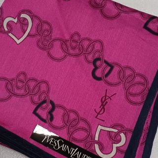 イヴサンローラン(Yves Saint Laurent)の値下げ📌イヴサンローラン☆大判ハンカチ❤️(ハンカチ)