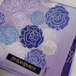 イヴサンローラン(Yves Saint Laurent)の値下げ📌イヴサンローラン☆大判ハンカチ🌹(ハンカチ)