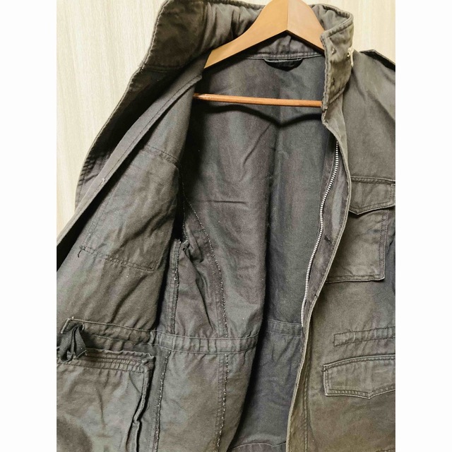 MUJI (無印良品)(ムジルシリョウヒン)の無印良品　ジャケット　ブラック メンズのジャケット/アウター(ミリタリージャケット)の商品写真
