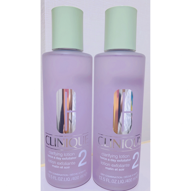 CLINIQUE(クリニーク)の2個ｾｯﾄ   クリニーク クラリファイングローション2 400ml  海外処方 コスメ/美容のスキンケア/基礎化粧品(化粧水/ローション)の商品写真