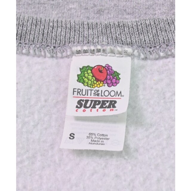 FRUIT OF THE LOOM(フルーツオブザルーム)のFRUIT OF THE LOOM フルーツオブザルーム スウェット S グレー 【古着】【中古】 メンズのトップス(スウェット)の商品写真