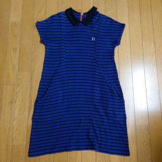 フレッドペリー FRED PERRY ワンピース レディースS ボーダー(ひざ丈ワンピース)