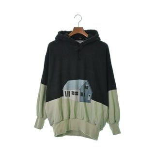 アンダーカバー(UNDERCOVER)のUNDER COVER アンダーカバー パーカー 1(S位) 黒x緑 【古着】【中古】(パーカー)