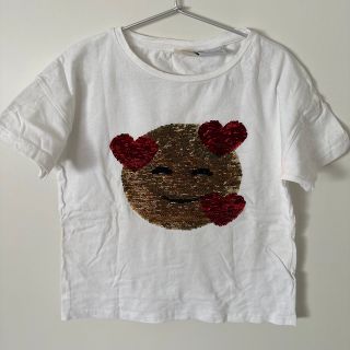 ザラキッズ(ZARA KIDS)のZARA girls 半袖Tシャツ 128(Tシャツ/カットソー)