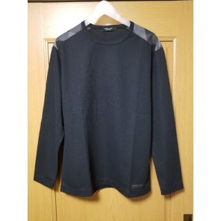 ブラックレーベルクレストブリッジ(BLACK LABEL CRESTBRIDGE)の【新品】ブラックレーベルクレストブリッジ　カットソー　黒　L　バーバリー　812(Tシャツ/カットソー(七分/長袖))